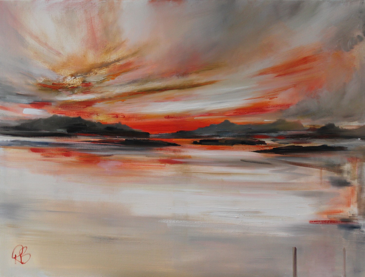 'Sunset Sky over the Isles' by artist Rosanne Barr
